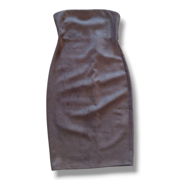 Susana Monaco Faux Suede Tube Dress - Picture 2 of 4